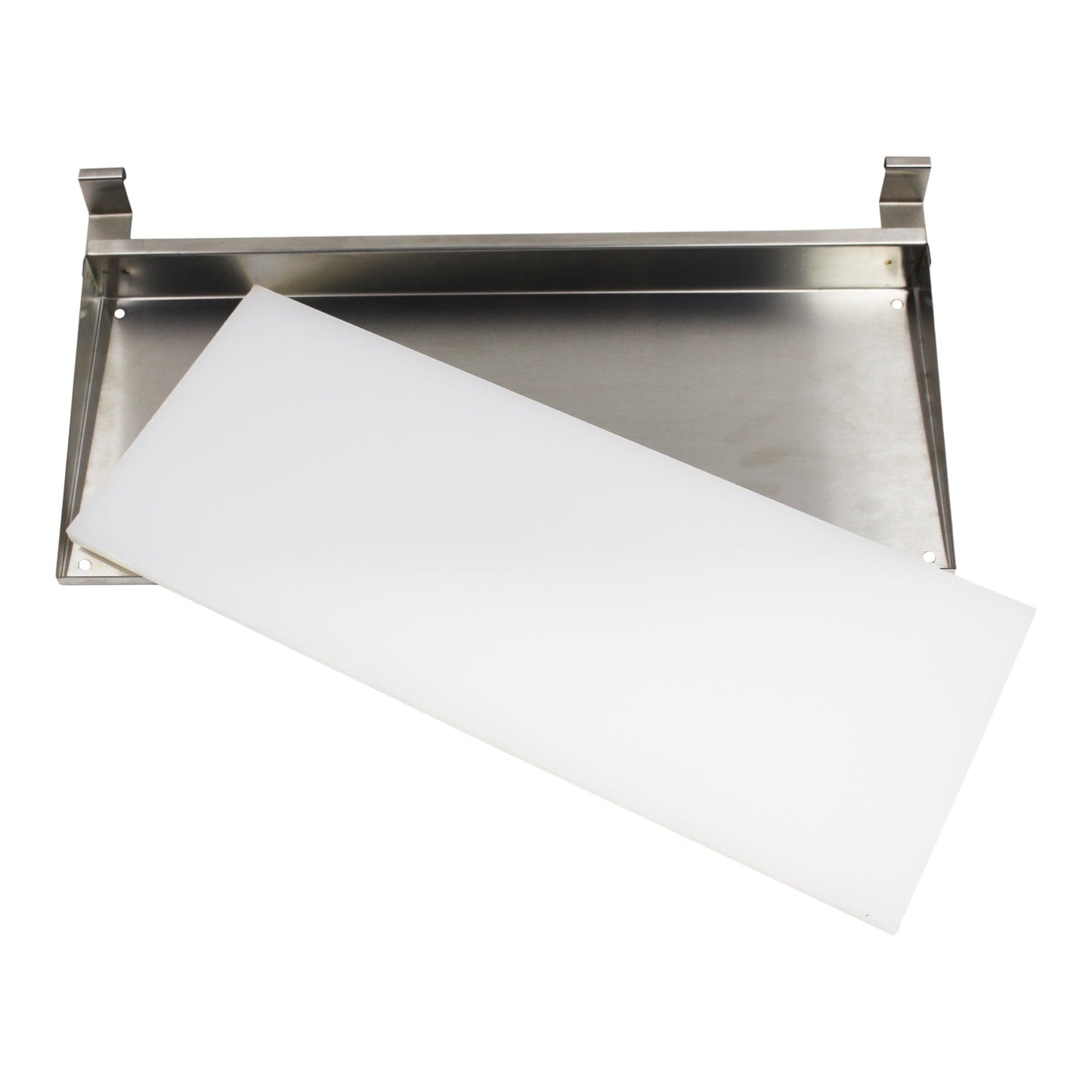Stainless Food & Drink Tray with Cutting Board – BBQ Prep Accessory for Dickinson Grills (Canada)