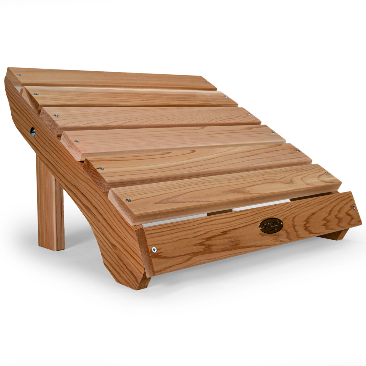 western red cedar adirondack chair and ottoman