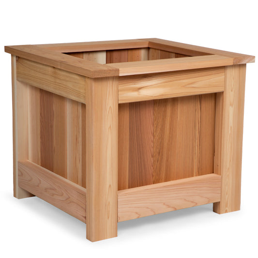 western red cedar raised garden bed planter