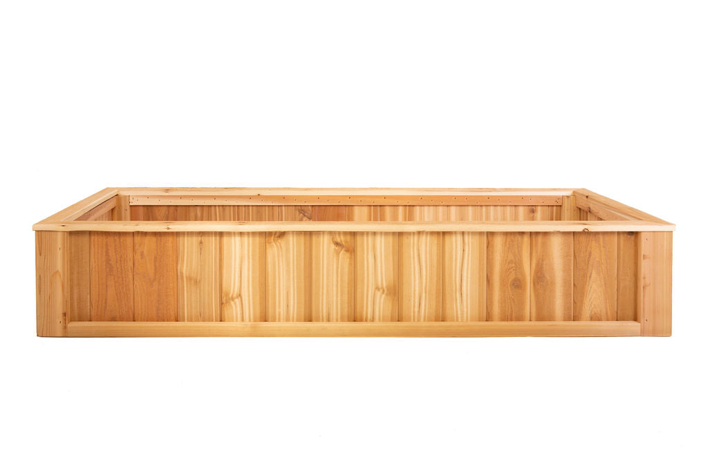 empty planter box cedar 2x6 feet