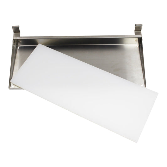 Stainless Food & Drink Tray with Cutting Board – BBQ Prep Accessory for Dickinson Grills (Canada)