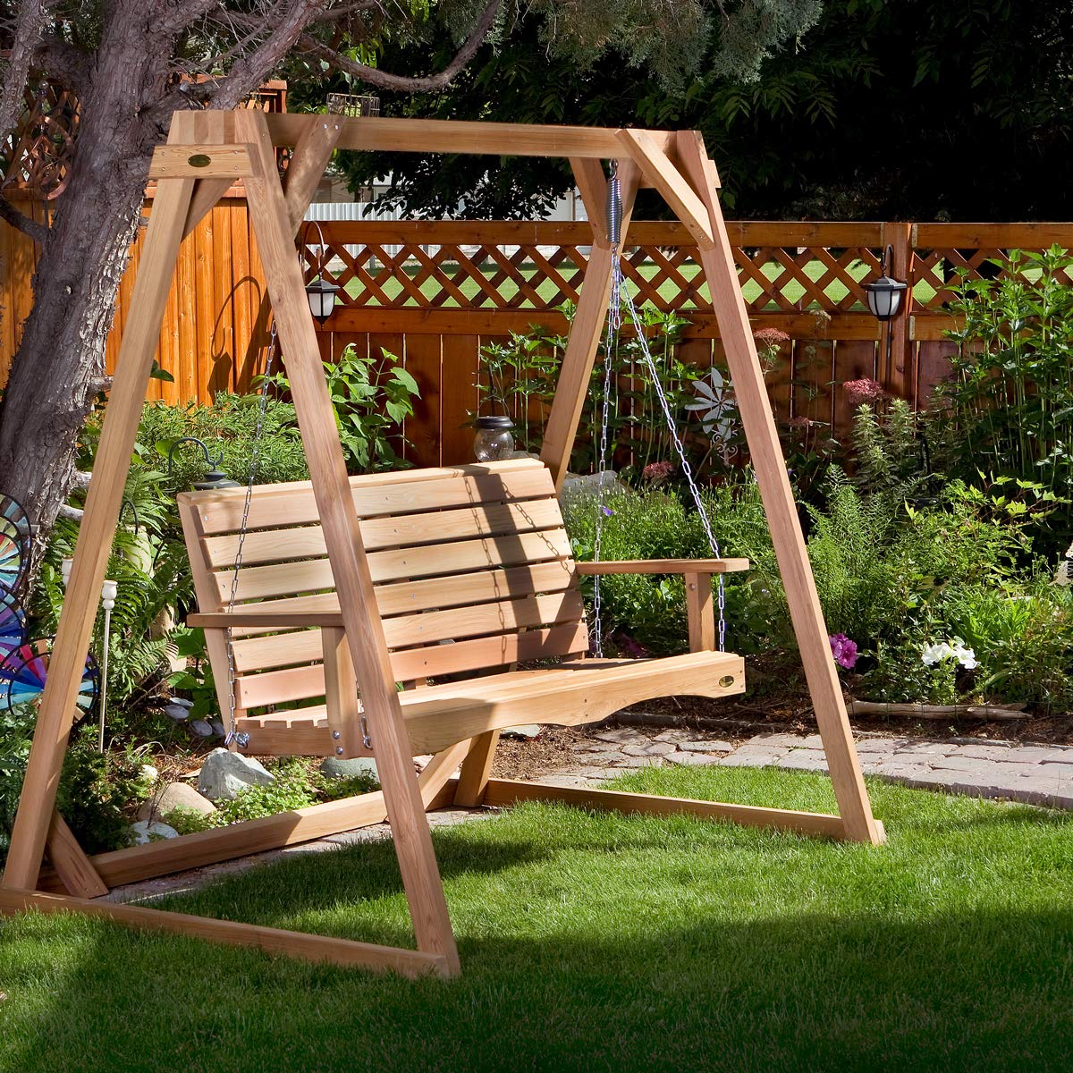 6-Ft Cedar Garden A-Frame Porch Swing Set – Cedarshed Canada
