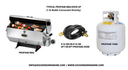 Standard Propane Hose – POL Fitting to BBQ Connection (Canada)