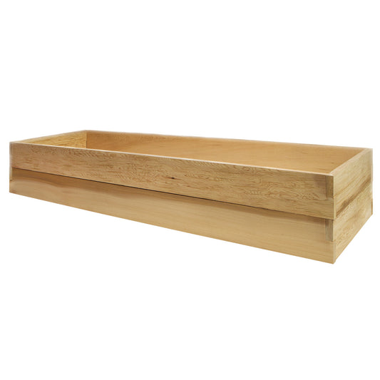 raised wooden garden planters box