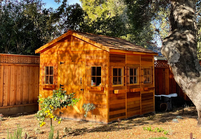 cedar backyard shed