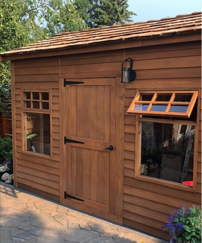 cedar cabin kit with height extension
