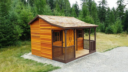 12x12 Ranchhouse with covered porch