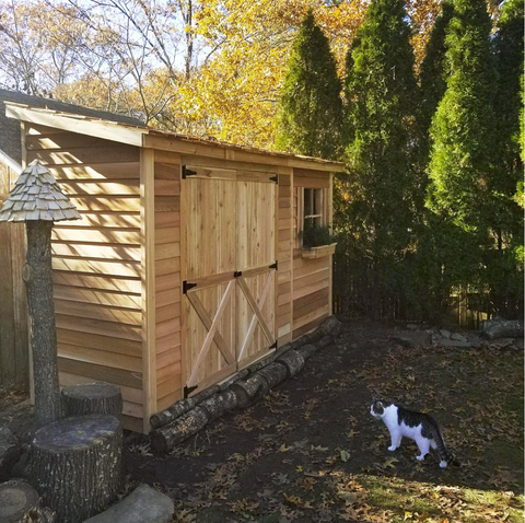 double door lean-to shed