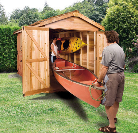 Boathouse with Cedar Roof - Great for Canoe Storage!