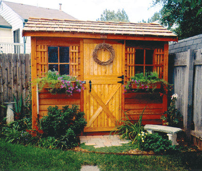 cabana surrounded by greenery