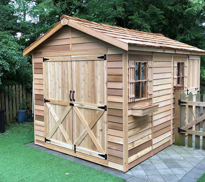 cedar backyard shed