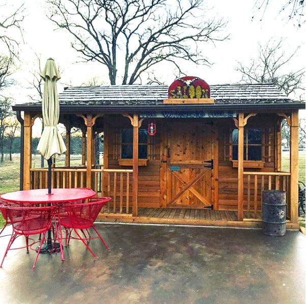 Outdoor Cooking Shed with Gable Porch | Cedarshed Canada
